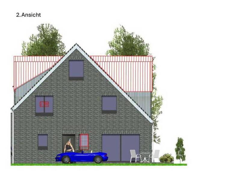 Moderne Doppelhaushälfte 141 qm - 6 Zimmer - mit kl. Garten - Neubau - provisionsfrei
