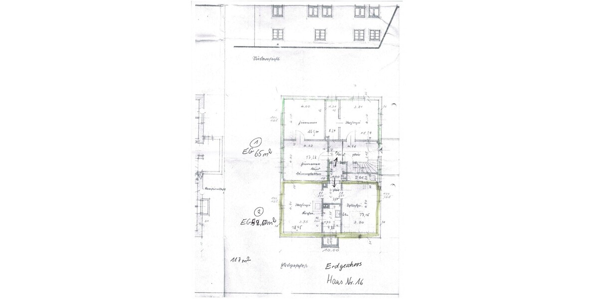 Zwei Wohngebäude, 7 Einheiten, Freistehende Werkstatt und große Garage für Wohnmobil – Investition mit Perspektive - Mehrfamilienhaus, Wohnhaus Kirchlengern Quernheim | Angebot:26585594