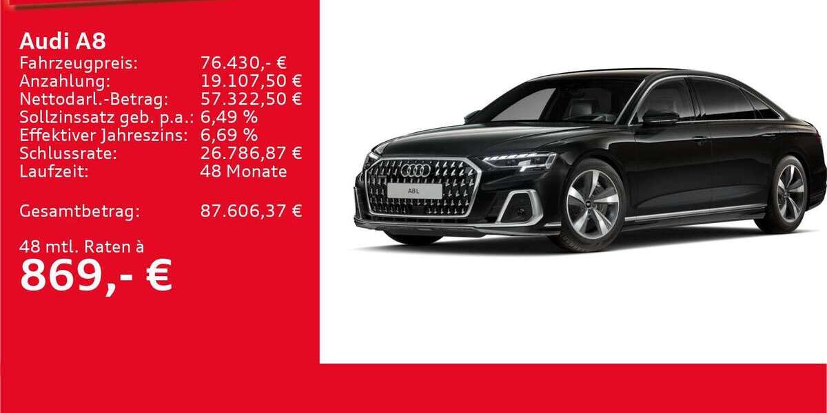 Audi A8 28.646 km 76.430 &euro; Ulm 89073