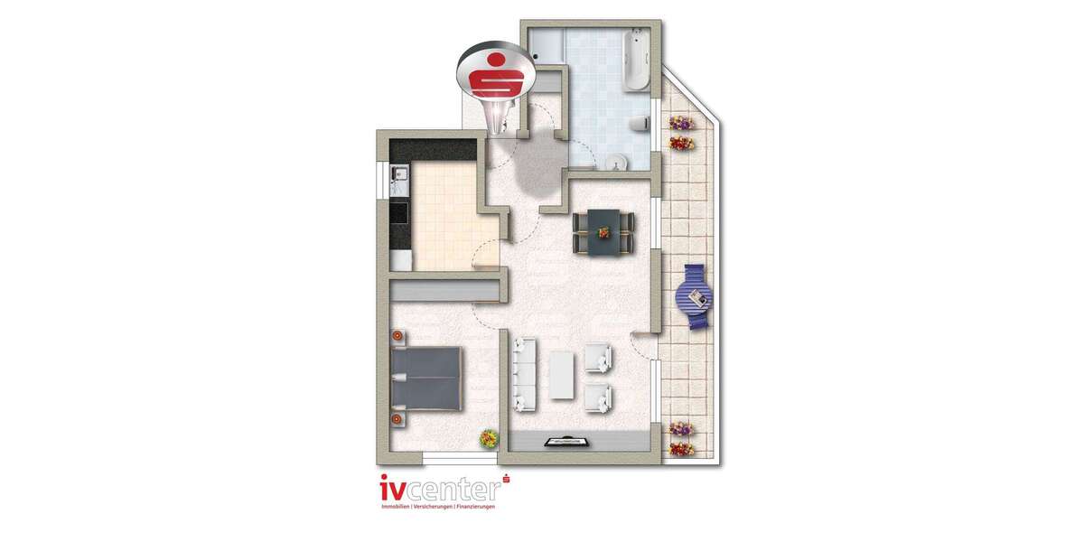 Etagenwohnung Saarwellingen - 2 Zimmer, 70 m&sup2;, 168.000&euro; | Angebot:25106846