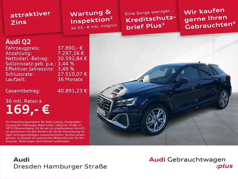 Audi Q2 7.486 km 37.890 € Dresden 01067
