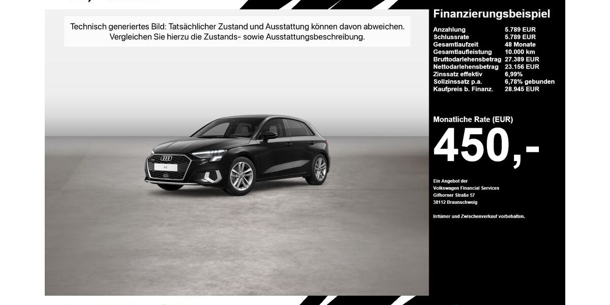 Audi A3 89.345 km 28.945 &euro; Oelde (Stromberg) 59302