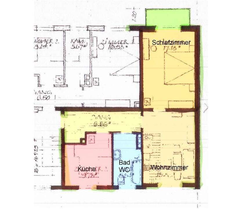 Wohnung zum Mieten in München 860 € 58 m²
