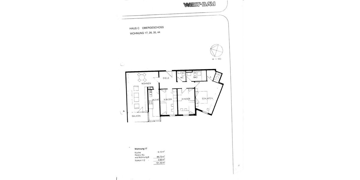 Etagenwohnung Frankenthal (Pfalz) - 4 Zimmer, 105 m&sup2;, 279.000&euro; | Angebot:26566180