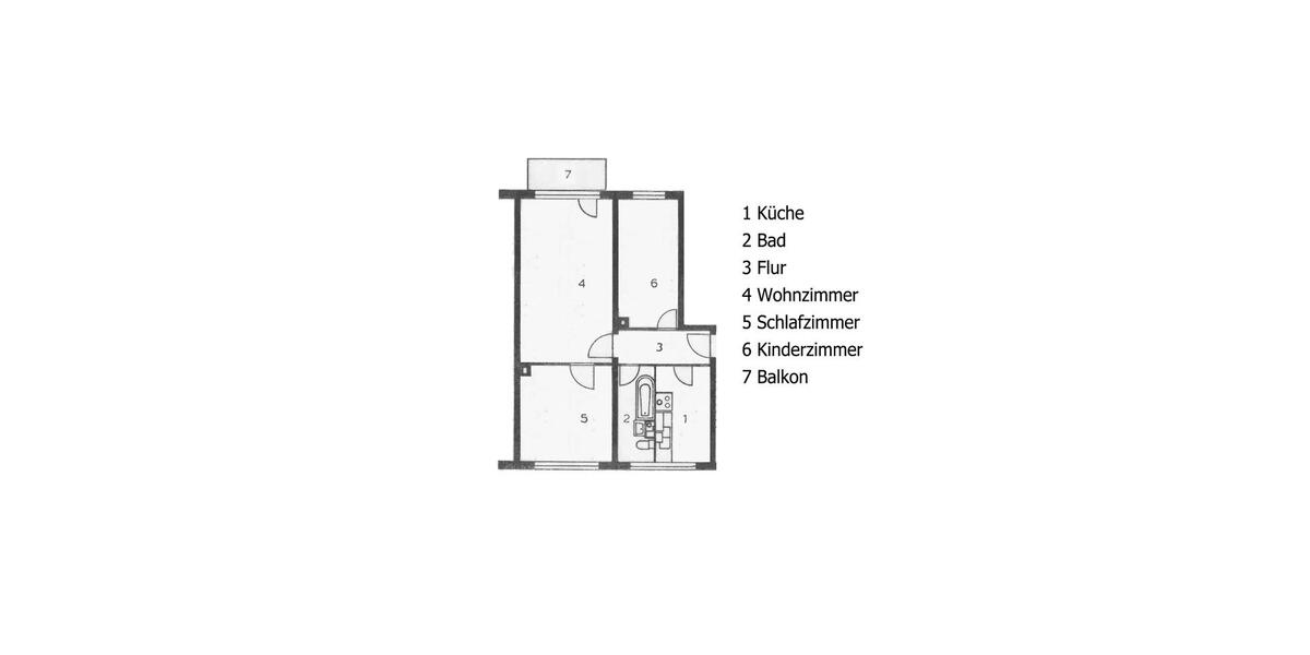 Etagenwohnung Pasewalk - 3 Zimmer, 60 m&sup2;, 390&euro; | Angebot:25892518