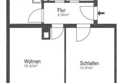 Wohnung Nürnberg Erlenstegen - 2 Zimmer, 55 m&sup2;, 219.000&euro; | Angebot:27118376