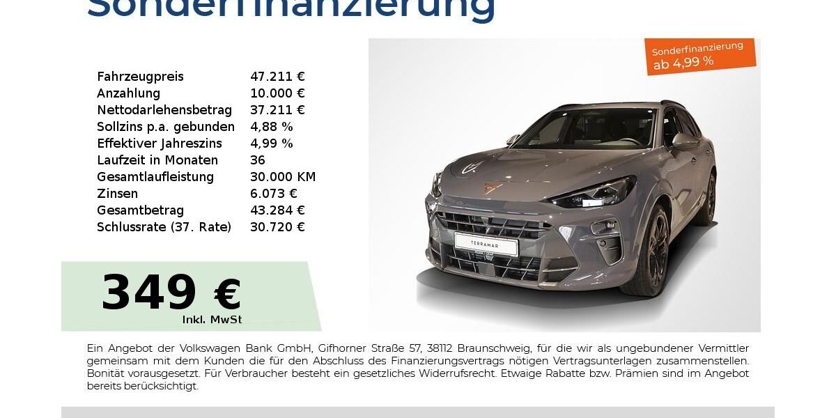 Cupra Terramar 14.650 km 38.603 &euro; Lauf an der Pegnitz 91207