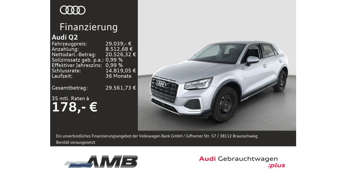 Audi Q2 6.290 km 28.470 &euro; Borna 04552