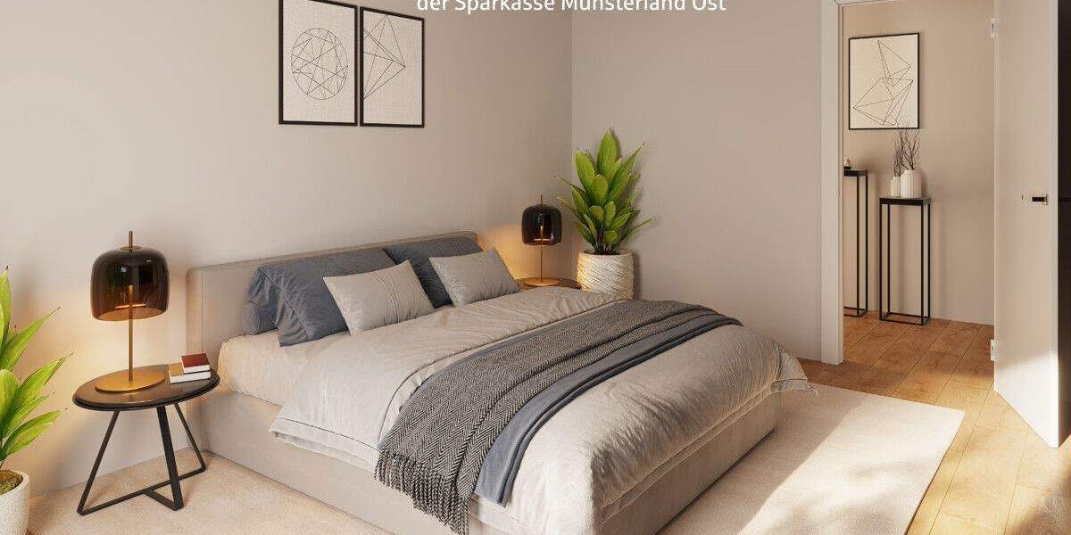 Etagenwohnung Münster Mauritz - 2 Zimmer, 57 m&sup2;, 465.000&euro; | Angebot:25837806