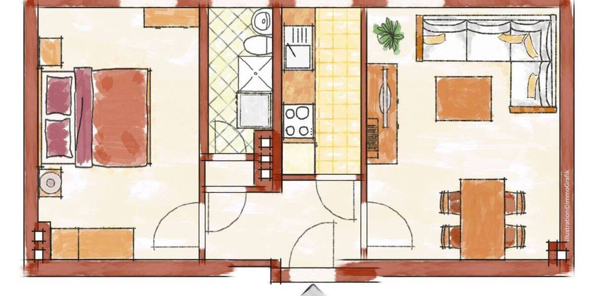 Etagenwohnung Weißenborn - 2 Zimmer, 50 m&sup2;, 65.000&euro; | Angebot:25821195