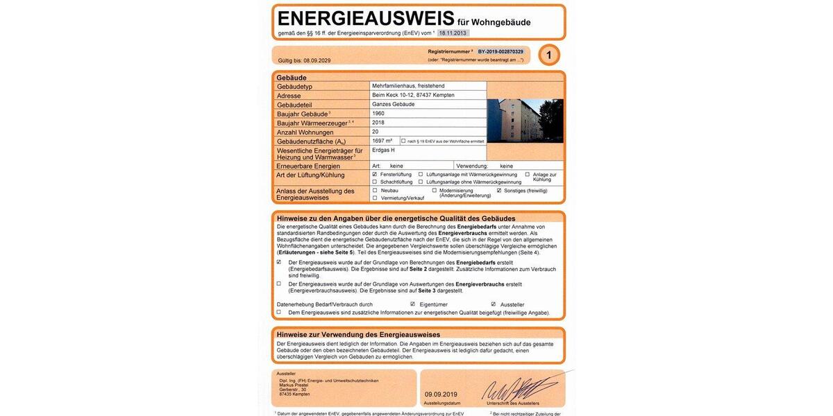 Etagenwohnung Kempten (Allgäu) Auf dem Lindenberg - 3 Zimmer, 65 m&sup2;, 230.000&euro; | Angebot:26349137