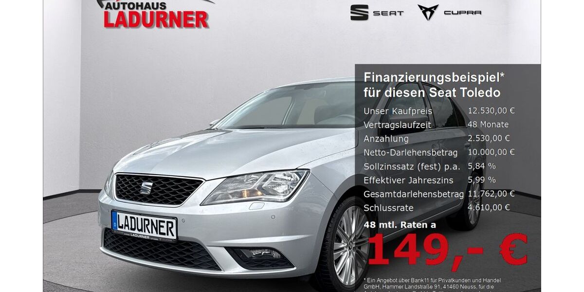 Seat Toledo 40.000 km 12.530 &euro; Tuttlingen 78532
