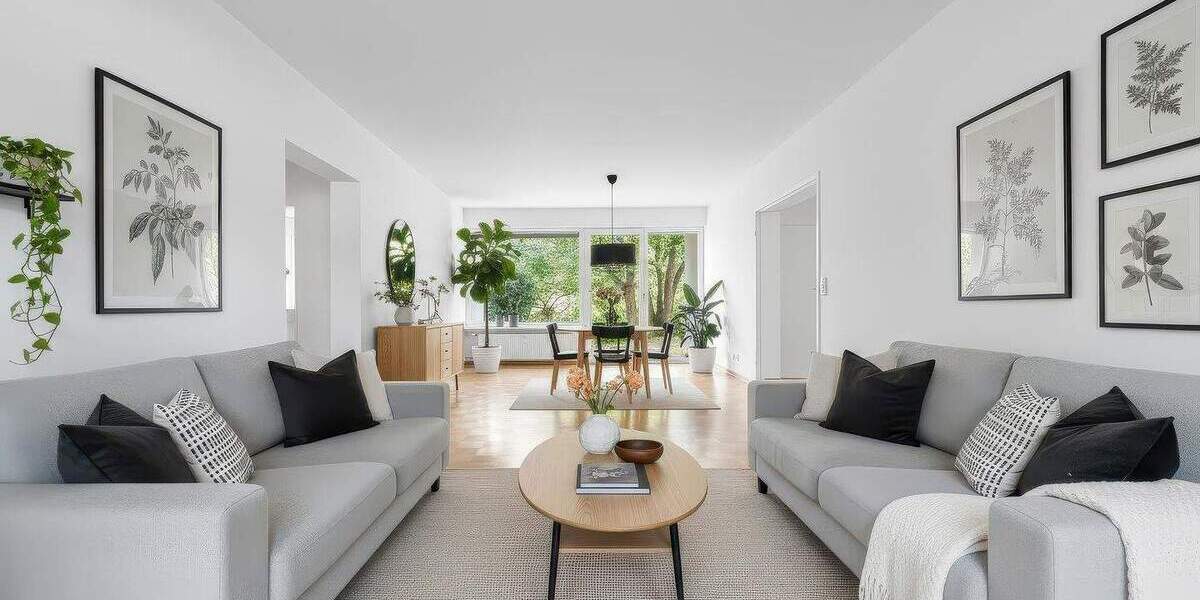 Grün, ruhig, perfekt angebunden - stilvolle 4-Zimmer-Wohnung mit Gartenzugang 4 zimmer