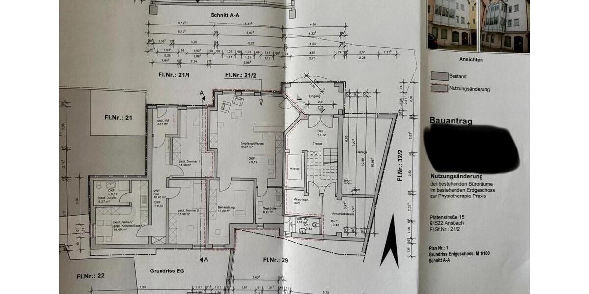 Erdgeschoßwohnung Ansbach - 4 Zimmer, 127 m&sup2;, 255.000&euro; | Angebot:26230495