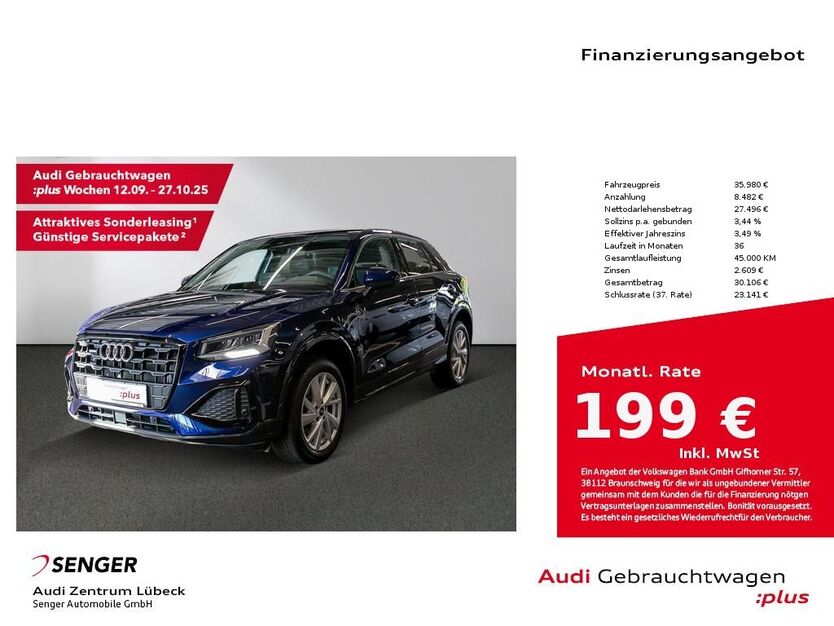 Audi Q2 25.250 km 35.980 € Lübeck 23556