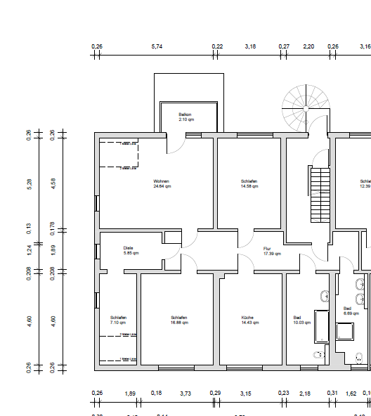 Etagenwohnung Ilmenau - 4 Zimmer, 120 m&sup2;, 679&euro; | Angebot:26425563