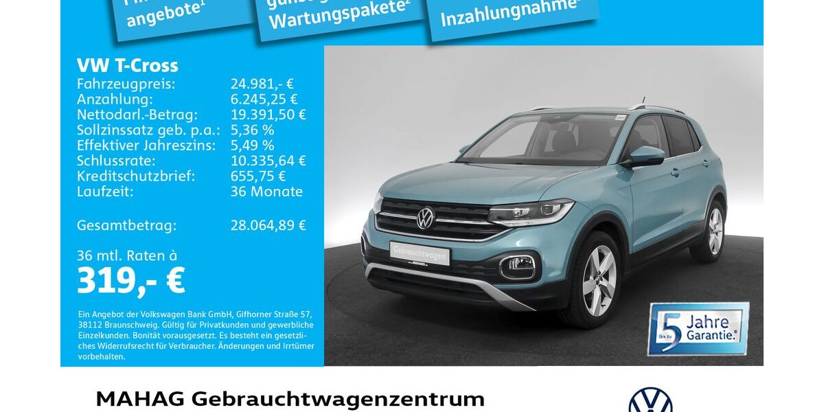 VW T-Cross 19.630 km 24.981 &euro; München 80935