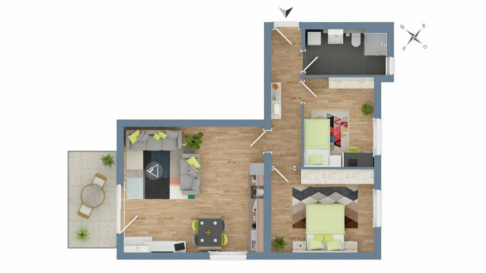 Etagenwohnung Plattling - 3 Zimmer, 72 m&sup2;, 283.100&euro; | Angebot:9095505
