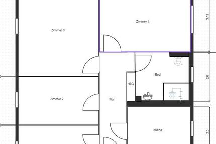 4-Raum-Wohnung in der Lutherstraße – frisch saniert, zentrumsnah 4 zimmer