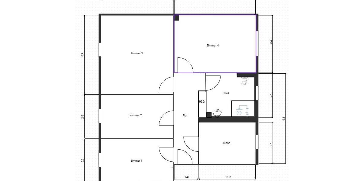 4-Raum-Wohnung in der Lutherstraße – frisch saniert, zentrumsnah 4 zimmer