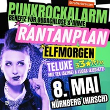 Punkrockalarm für Straßenkreuzer e.V. mit Teluxe, 33RPM, Elfmorgen, Rantanplan 08.05.2026 HIRSCH