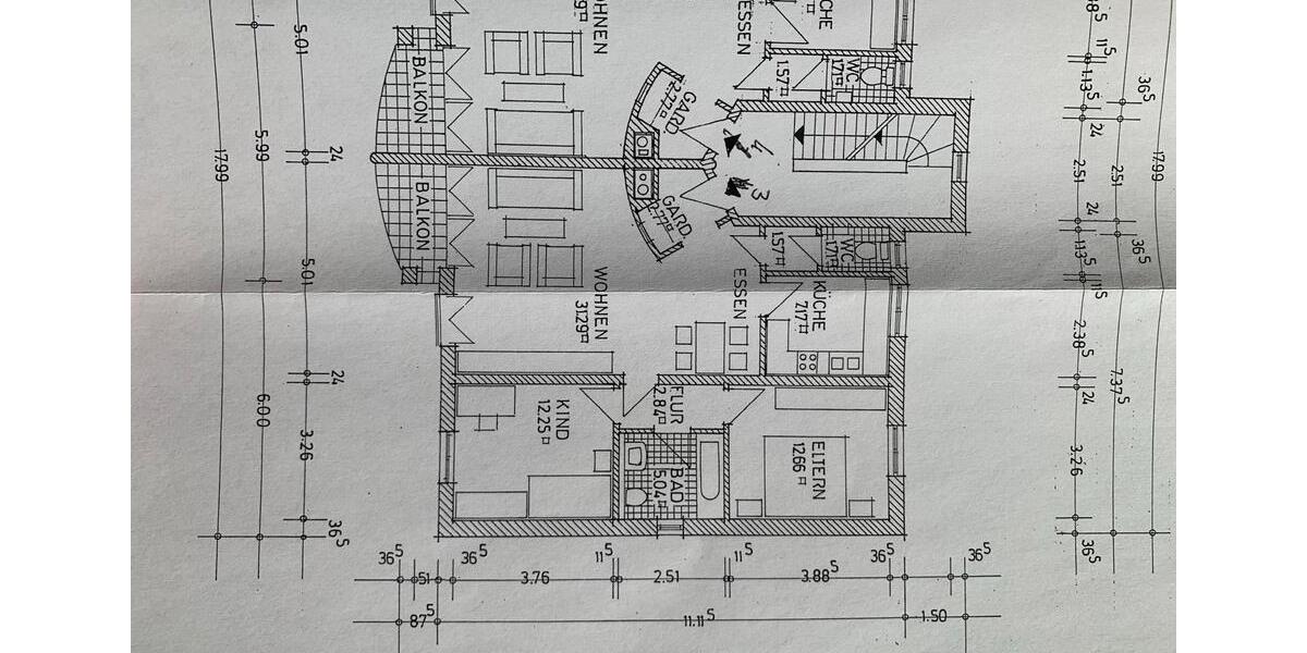 Etagenwohnung Kissing - 3 Zimmer, 75 m&sup2;, 1.185&euro; | Angebot:26001505