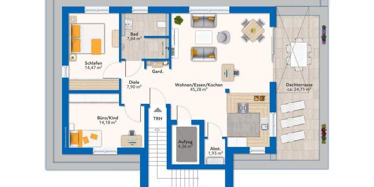 Etagenwohnung Niederkrüchten Varbrook - 2 Zimmer, 68 m&sup2;, 345.600&euro; | Angebot:24040718