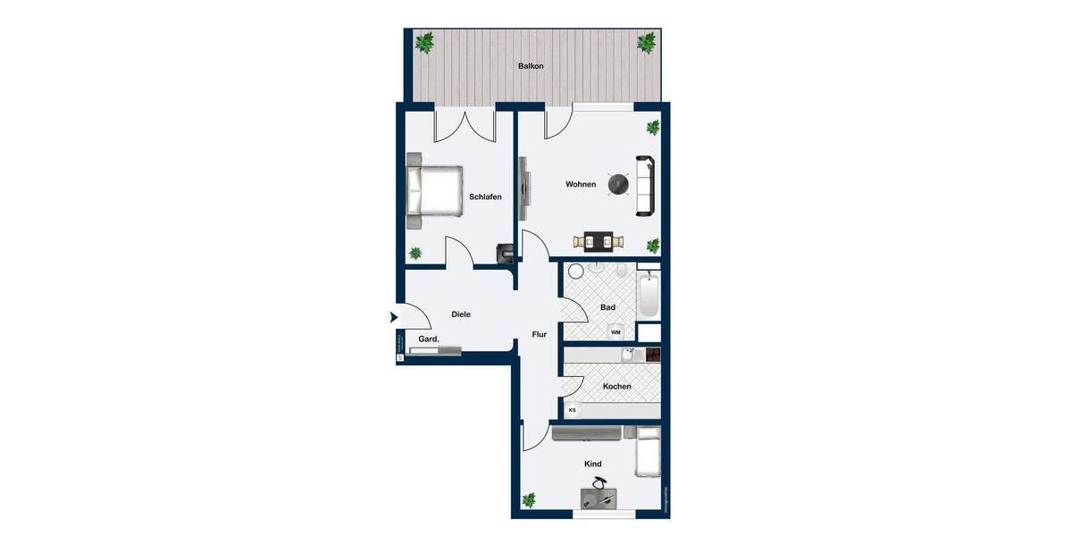 Etagenwohnung Ansbach - 3 Zimmer, 87 m&sup2;, 240.000&euro; | Angebot:25679039