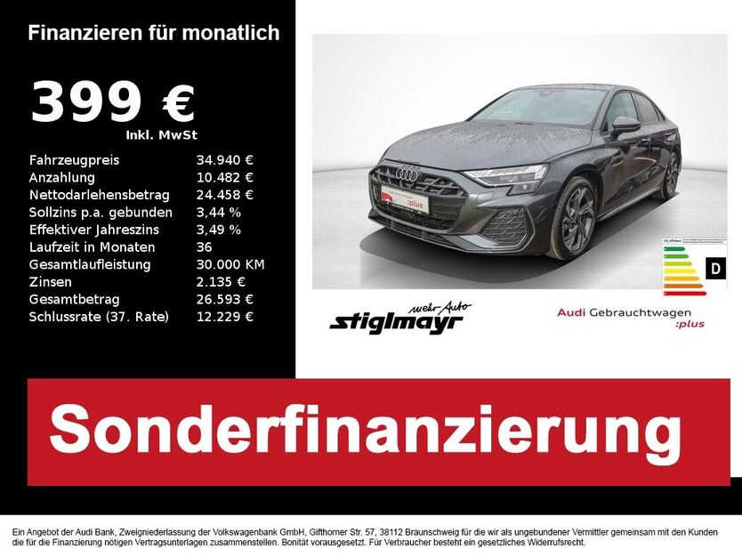 Audi A3 14.096 km 34.940 € Pfaffenhofen 85276