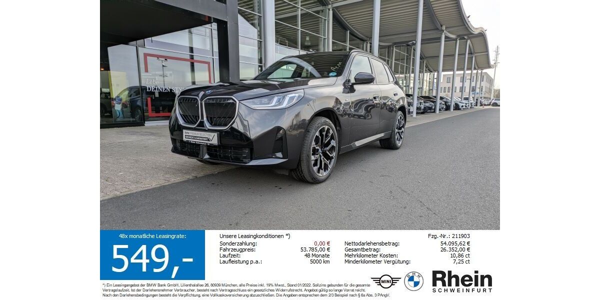 BMW X3 19.384 km 51.450 &euro; Schweinfurt 97424