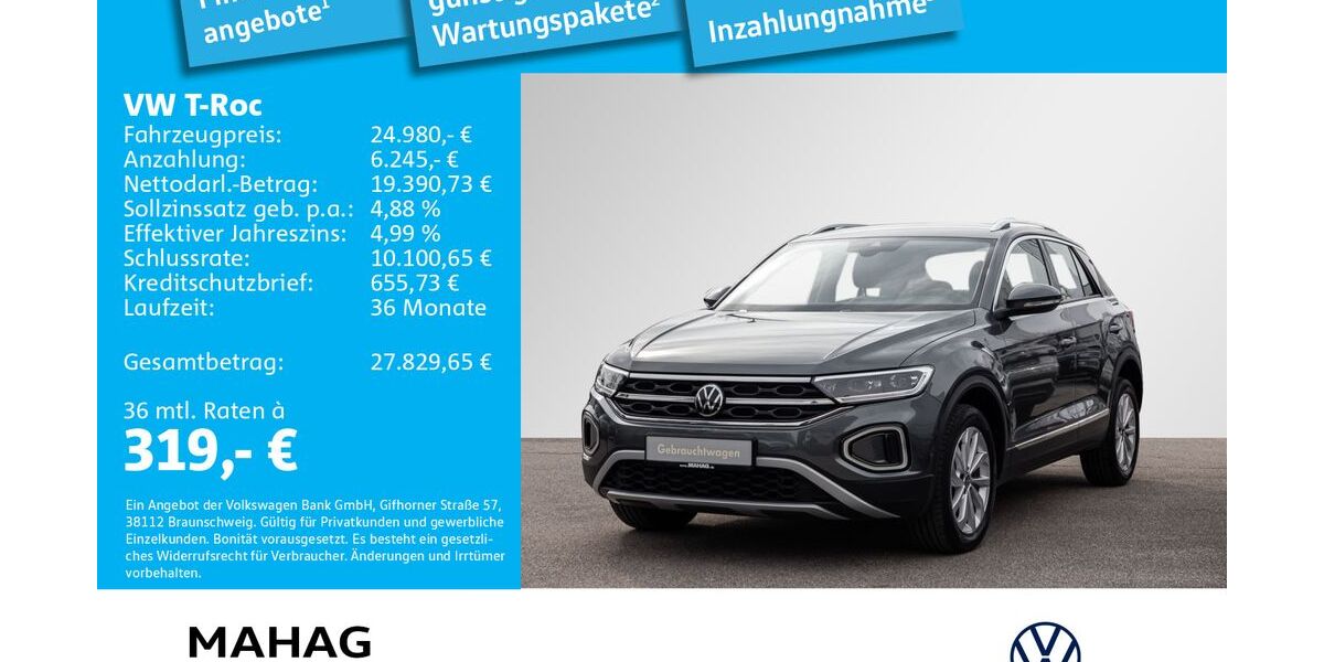 VW T-Roc 59.478 km 24.242 &euro; München 81825