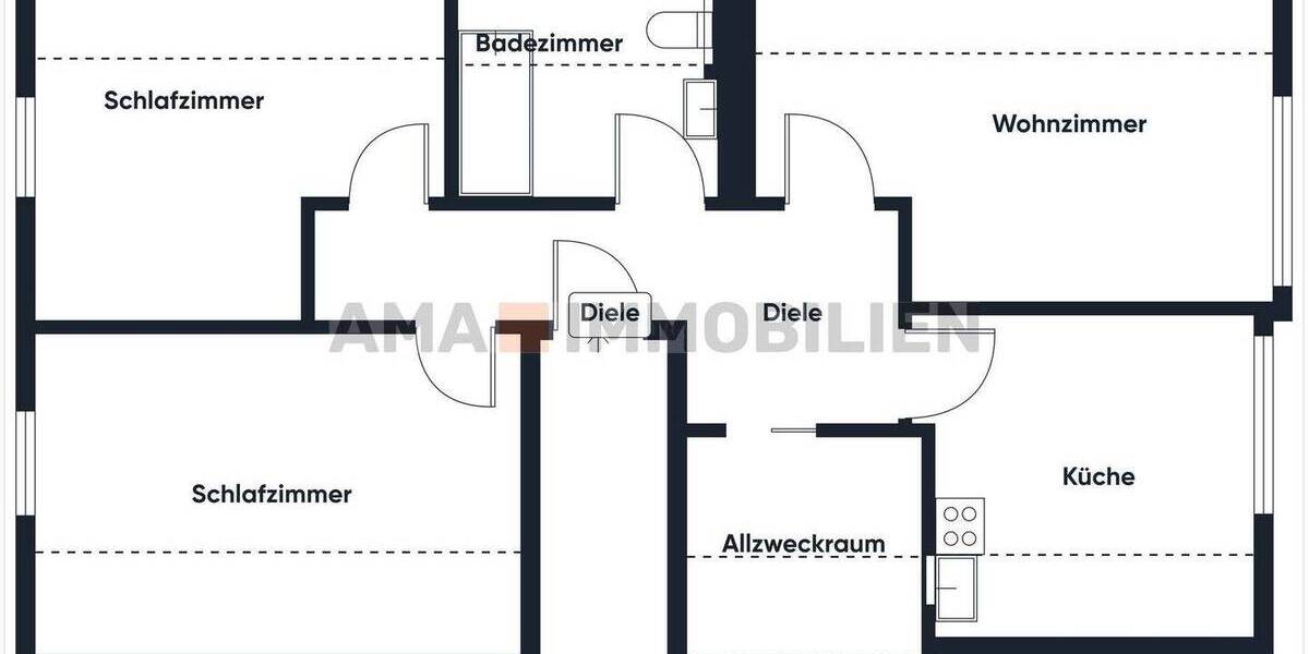 Etagenwohnung Altenmedingen Eddelstorf - 3 Zimmer, 71 m&sup2;, 128.500&euro; | Angebot:26246910