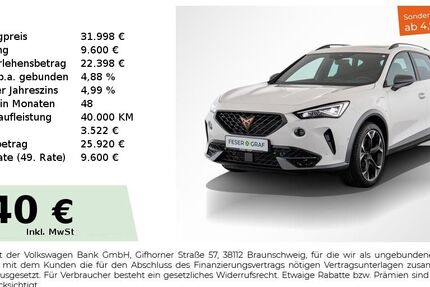 Cupra Formentor 12.850 km 31.998 € Nürnberg 90441