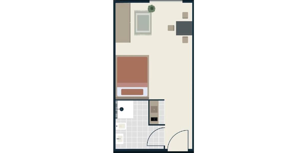 Erdgeschoßwohnung Saarbrücken Scheidt - 1 Zimmer, 22 m&sup2;, 94.000&euro; | Angebot:26950580