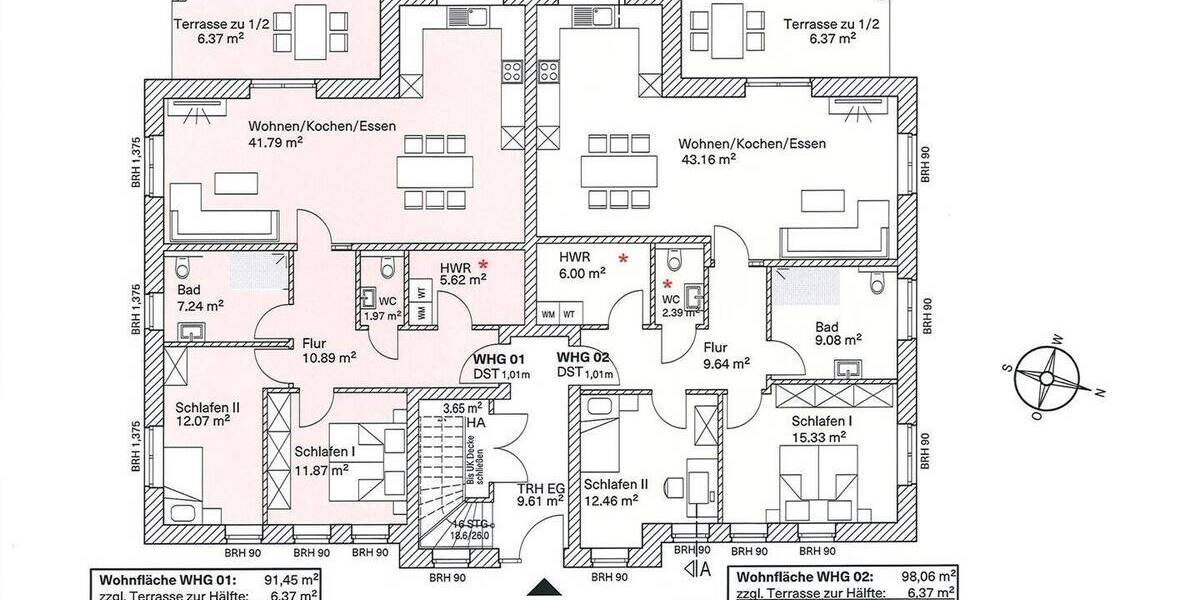 Etagenwohnung Stuhr Heiligenrode - 4 Zimmer, 112 m&sup2;, 394.000&euro; | Angebot:25743584