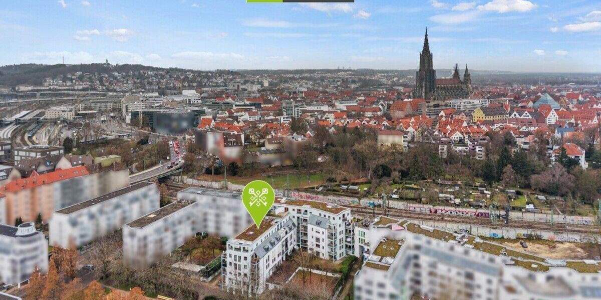 360° I Urban und Komfortabel! 3-Zimmer-Wohnung in Ulm mit TG-Stellplatz und Terrasse! 3 zimmer