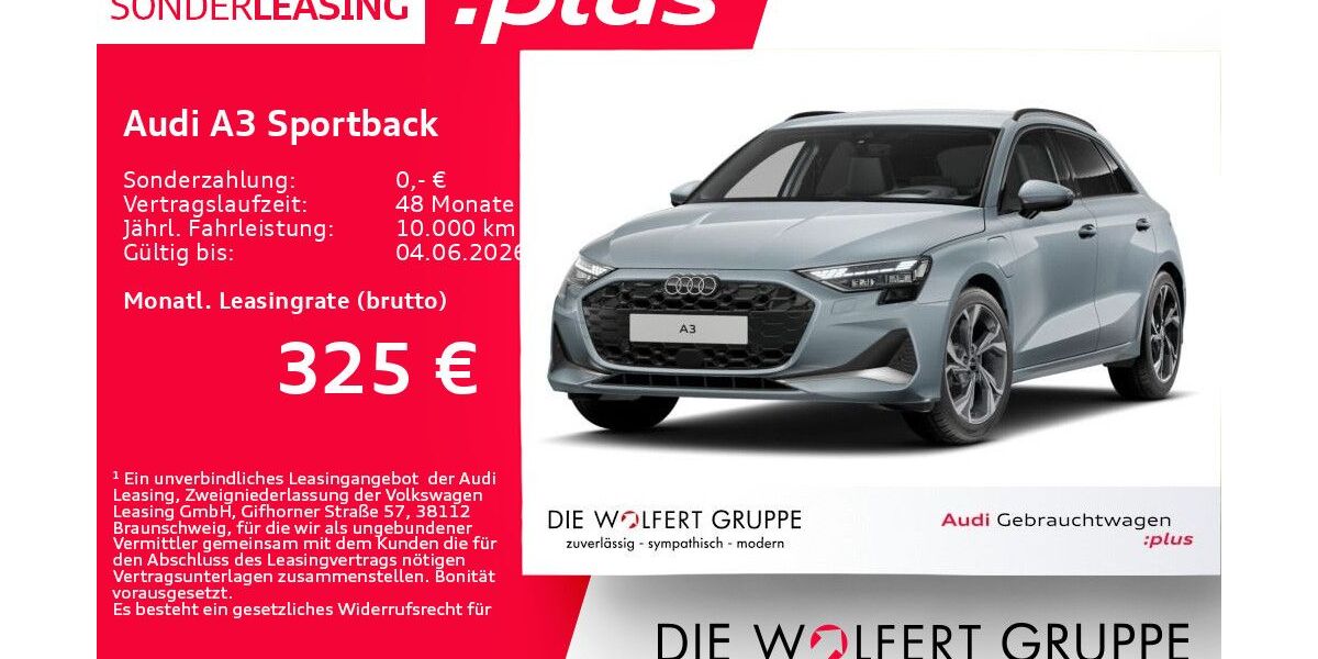 Audi A3 3.046 km 39.230 &euro; Großwallstadt 63868