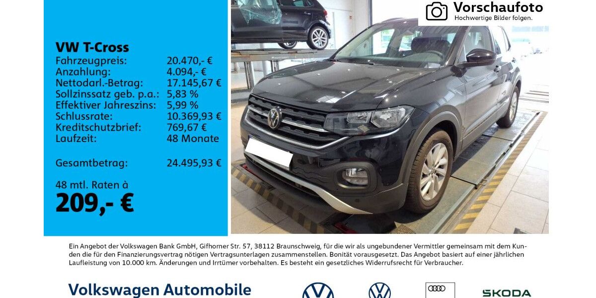 VW T-Cross 2.679 km 20.470 &euro; Leipzig 04277