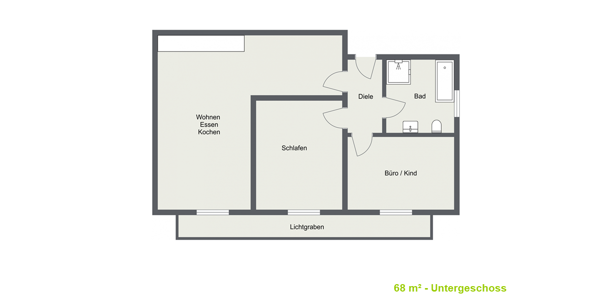 Etagenwohnung Lenting - 3 Zimmer, 68 m&sup2;, 680&euro; | Angebot:26785278