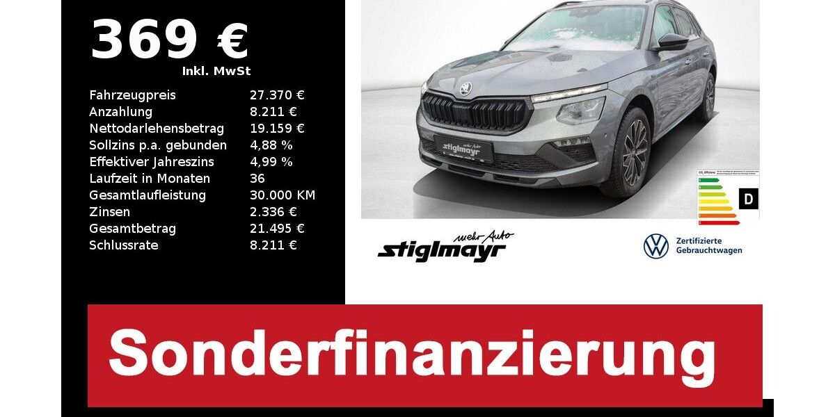 Skoda Kamiq 22.051 km 27.370 &euro; Pfaffenhofen/Ilm 85276