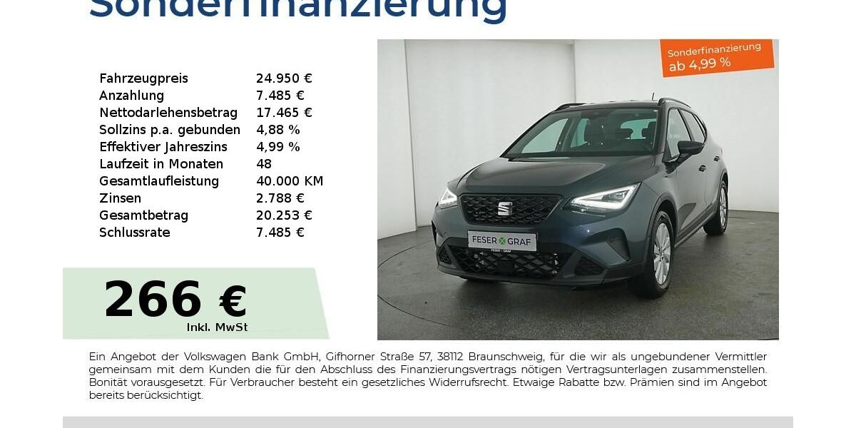Seat Arona 8.750 km 24.950 &euro; Nürnberg 90441