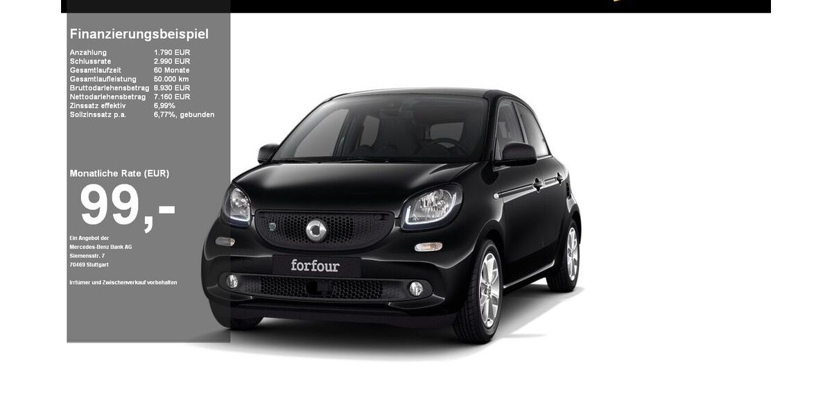 Smart ForFour 16.790 km 8.950 &euro; Eutin 23701