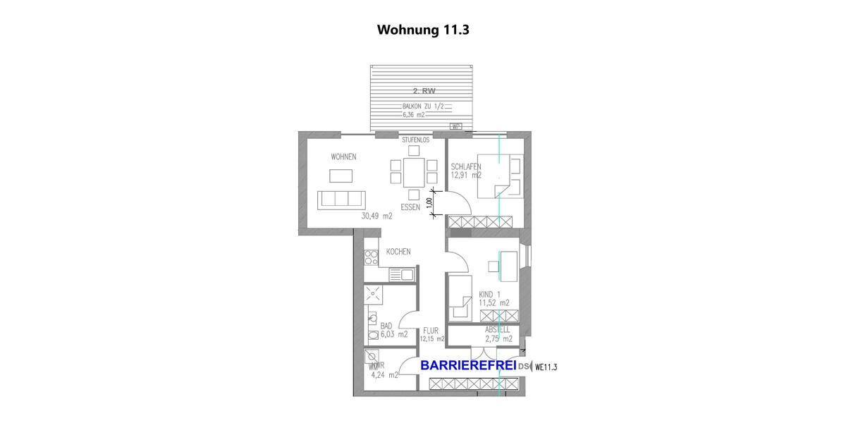 Sanierte Eigentumswohnung Schweich-Stadtmitte - Günstige KFW Darlehen + Zuschuss 24.000 EUR 3 zimmer