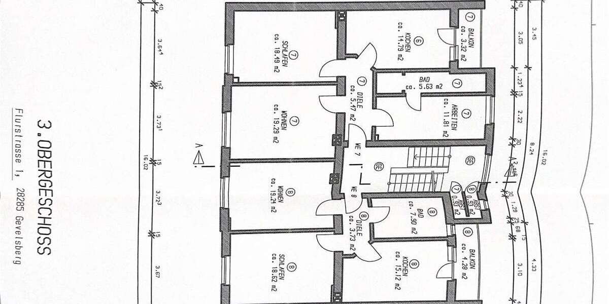 Etagenwohnung Gevelsberg - 3 Zimmer, 79 m&sup2;, 600&euro; | Angebot:27110956