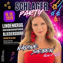 Schlagerparty 10.10.2026 Dorfgemeinschaftshaus Bliedersdorf