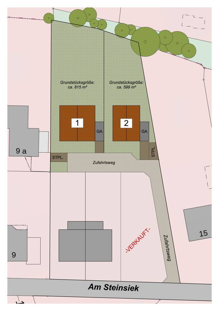 815 m² Baugrundstück in Leopoldshöhe zimmer