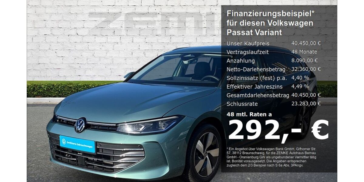 VW Passat Variant 7.700 km 40.450 &euro; Oranienburg 16515