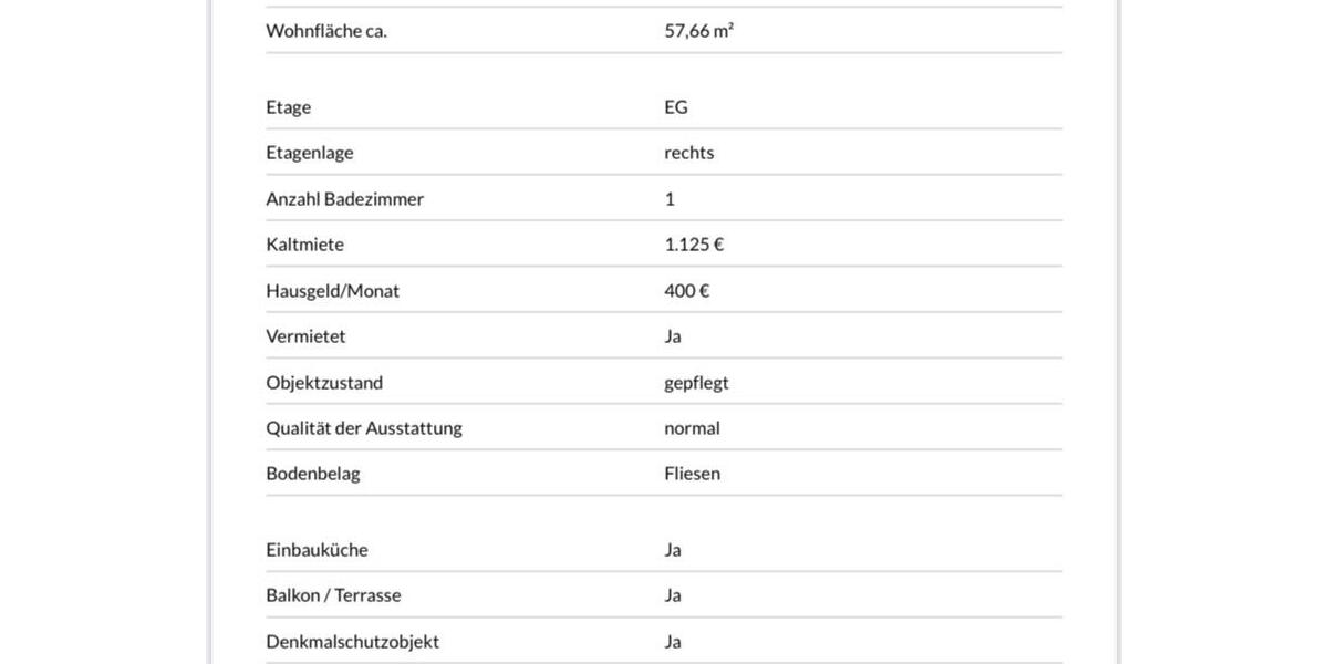 Erdgeschoßwohnung Hamburg Hamburg-Mitte - 2 Zimmer, 58 m&sup2;, 309.000&euro; | Angebot:25979459