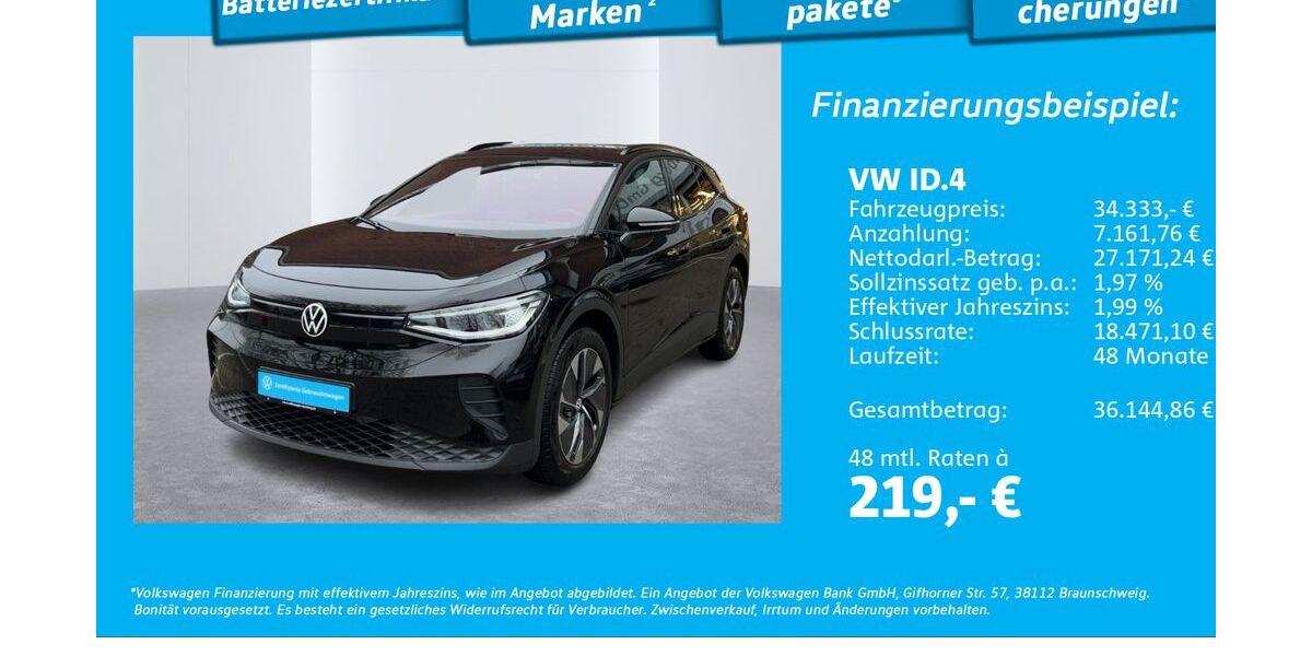 VW ID.4 14.305 km 34.333 &euro; Hamburg 22303