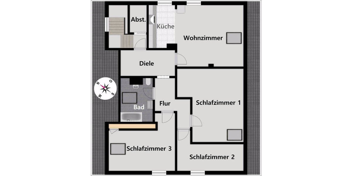 Etagenwohnung Adelzhausen Landmannsdorf - 4 Zimmer, 106 m&sup2;, 355.000&euro; | Angebot:25689214